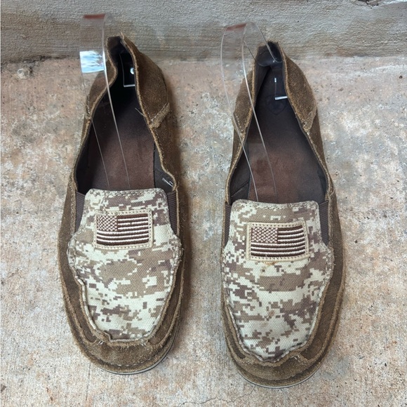 Ariat Mens 9.5 Cruiser Camo  Flag Patriotic Slip On Casual Loafers Shoes main image 9